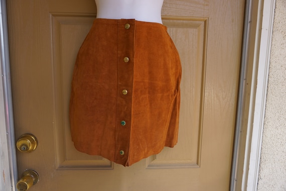 vintage 80s size 9 medium M Express suede leather… - image 1