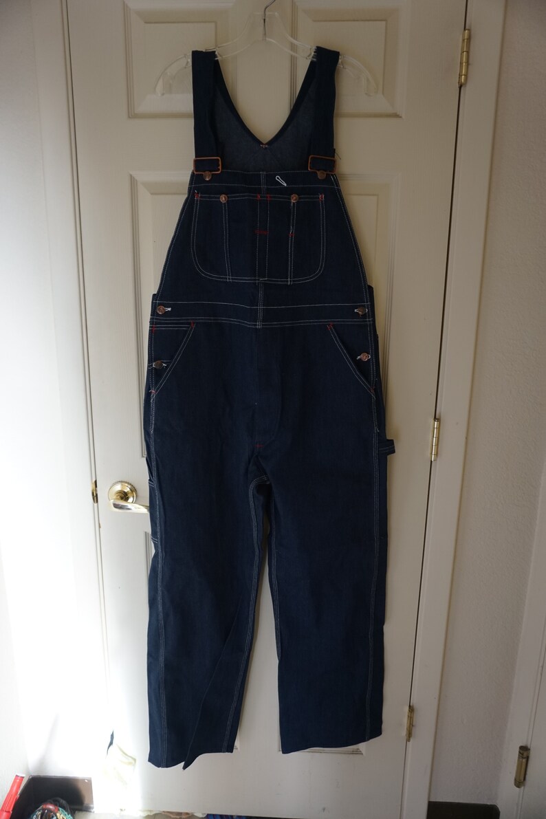 Big Mac Bib Overalls Dark Blue Denim Work Wear Overalls - Etsy