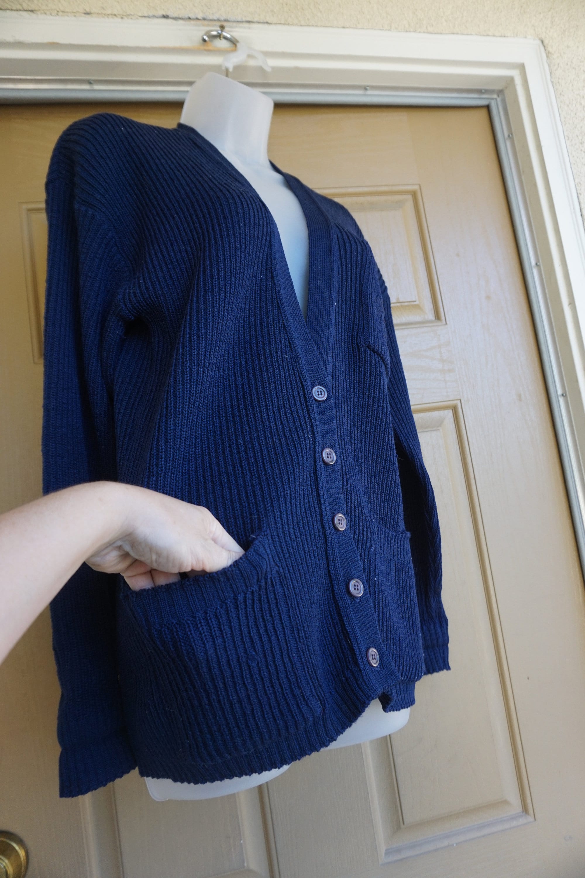 トップス PENDLETON L/S V-NECK CARDIGAN size M Pendleton southwestern V-Neck cardigan sweater white teal