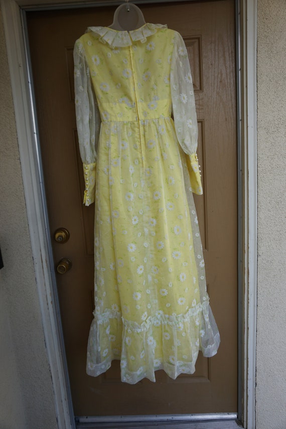 Vintage floral prairie dress maxi dress size smal… - image 7