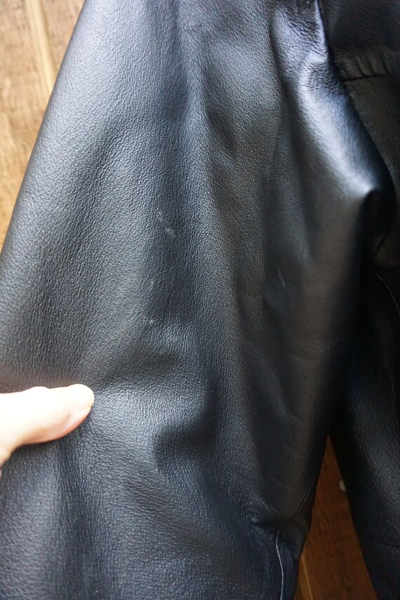 Hooded BROMLEY Collection leather jacket with hood Vi… Gem