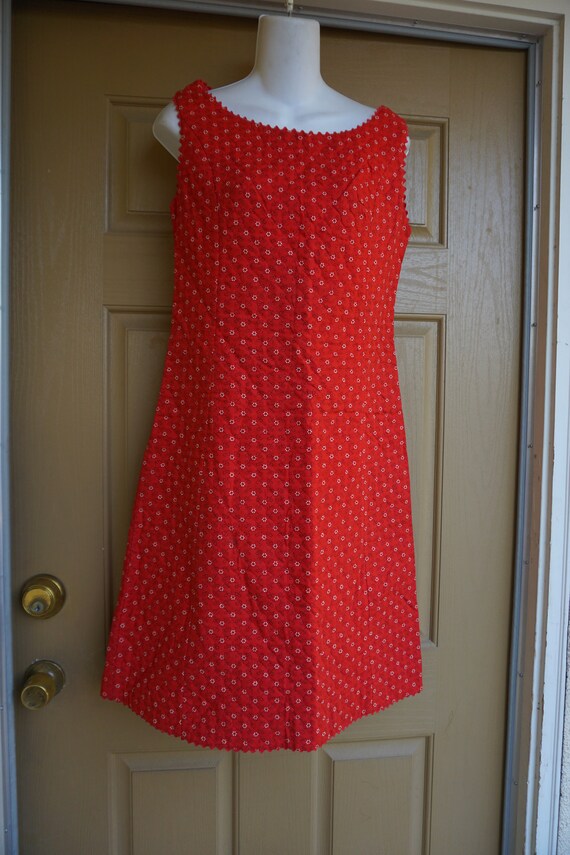 Quilted mini dress size medium textured handmade - image 2