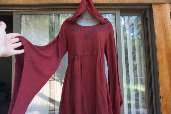 Witchy dress with oversize hood made by Holy Clot… - image 1