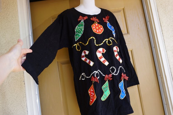 Victoria Jones Vintage ugly Christmas sweater tree