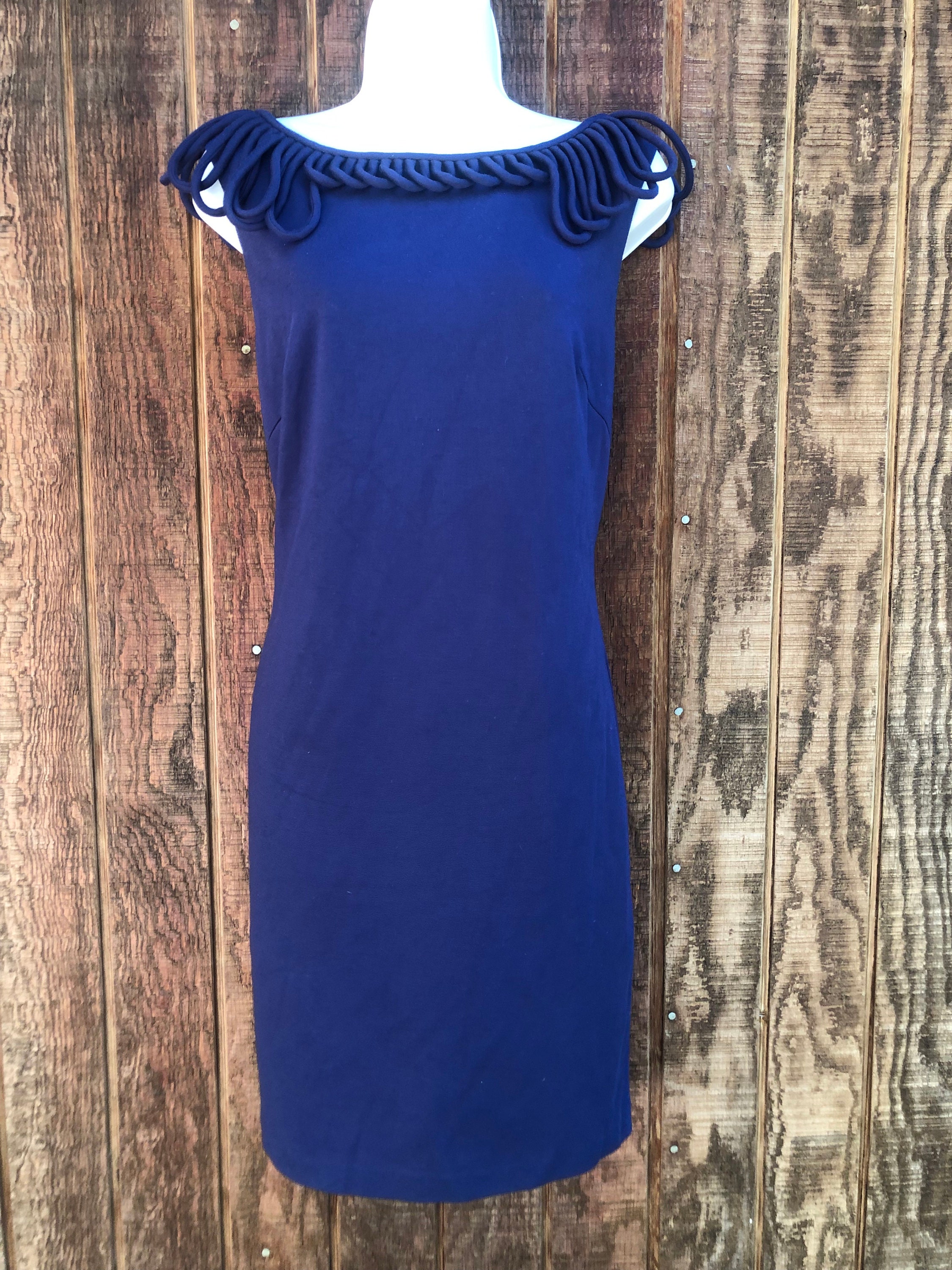 trina turk navy blue dress Trina Turk