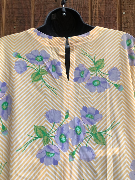 Polyester thin 1970s kafftan dress 70s boho small… - image 7