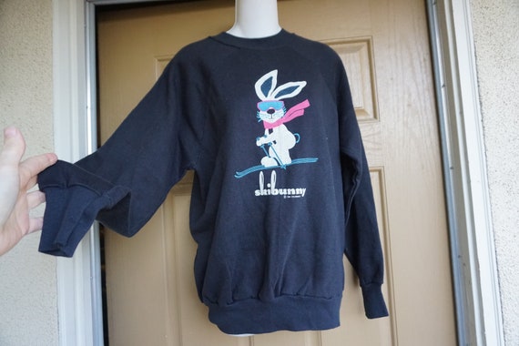 vintage skibunny 1984 sweatshirt sweater 80s 90s … - image 1