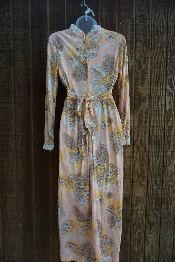 1970s vintage maxi dress prairie medium floral - image 6