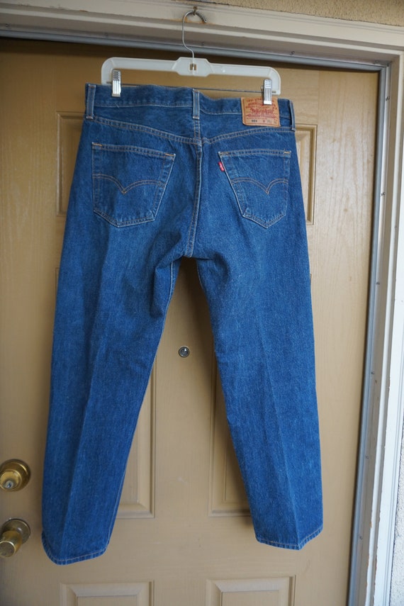 35 X 30 501's WPL 423 Levi's denim jeans size 35 … - image 7