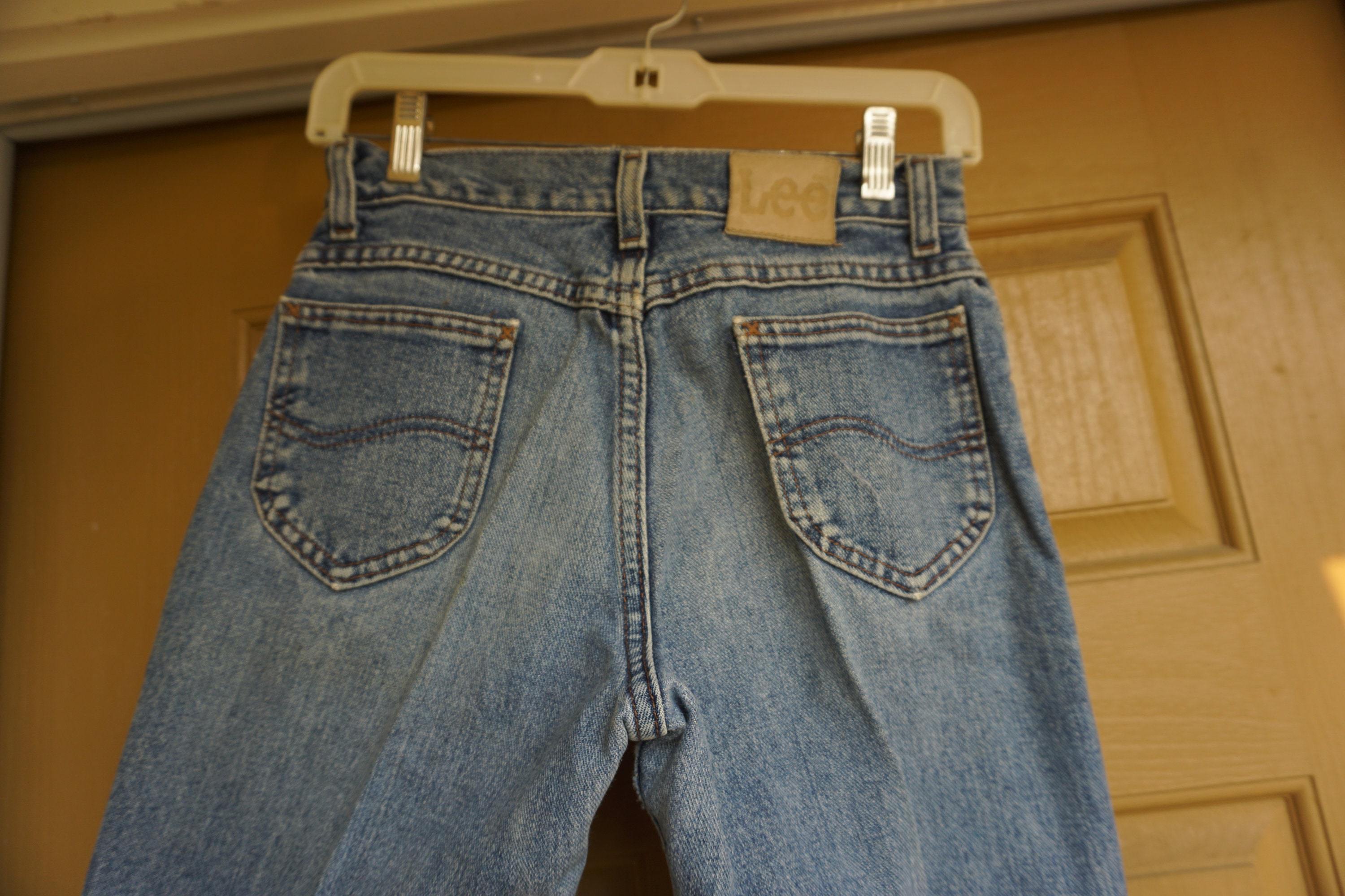 LEE vintage acid wash wash denim jean pants womens size Small | Etsy