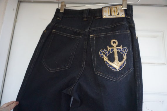 Buy ESCADA Nautical Vintage High Waisted Size Small Denim Jeans Online in  India - Etsy