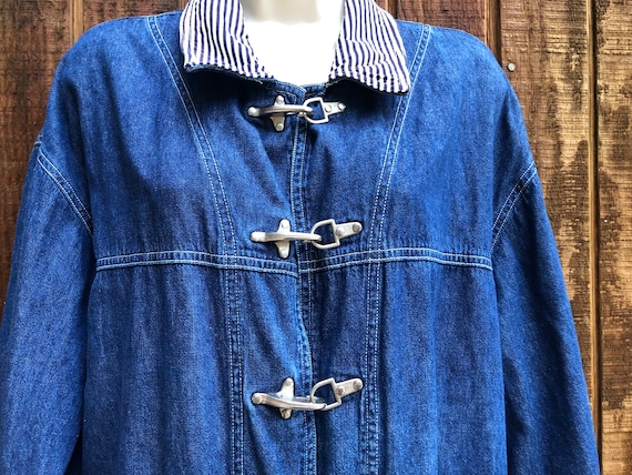 Carole Little 20W Vintage Denim Jean shirt / jack… - image 1