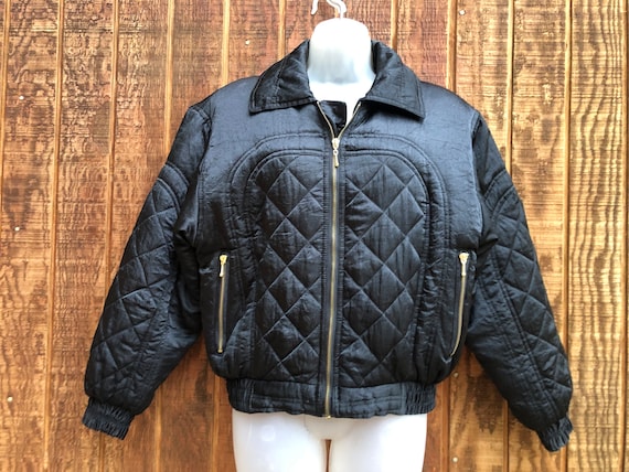 Vintage 1990s solid black Rainbow West jacket Lad… - image 1