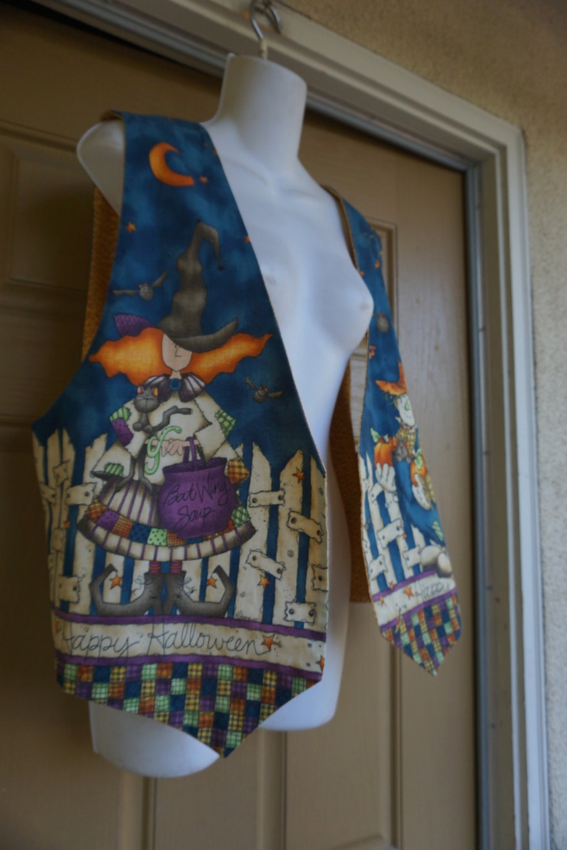 Halloween vest handmade extra large womens shirt top costume grandma party