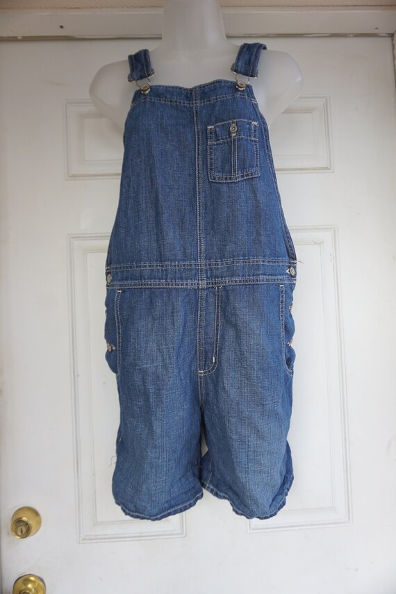 Big Star blue shorts overalls size medium denim