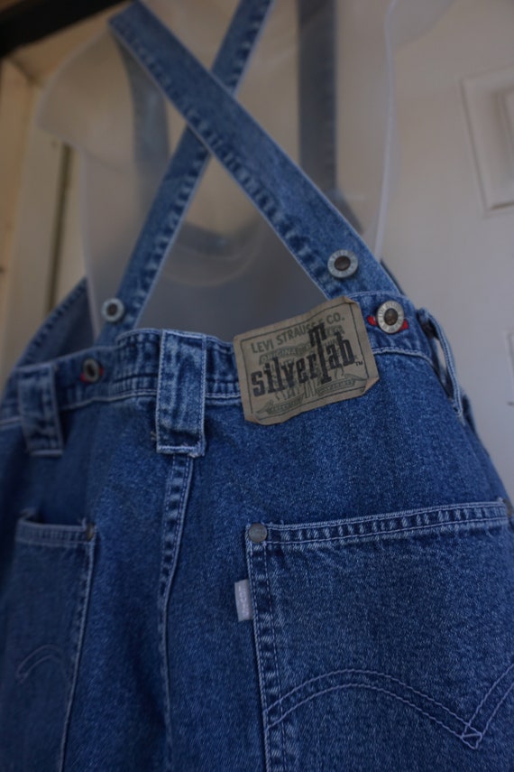 Levi's Silver Tab drawstring overalls Vintage den… - image 9