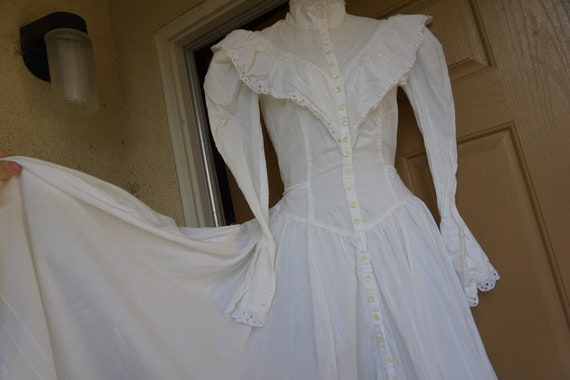 White Gunne sax style prairie dress maxi dress lon
