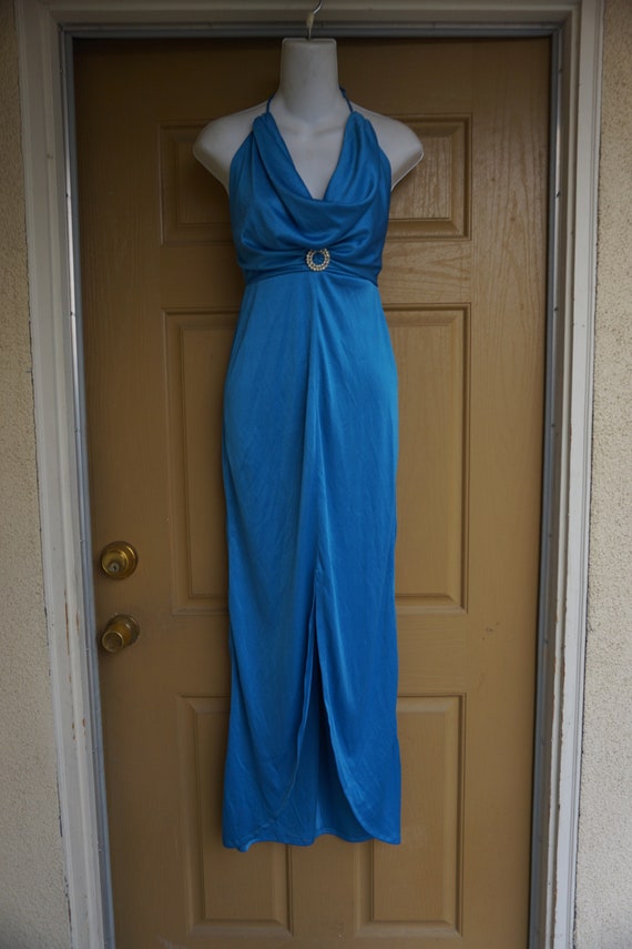 FUNKY NEW NWT 1970s vintage halter dress 70s size… - image 3