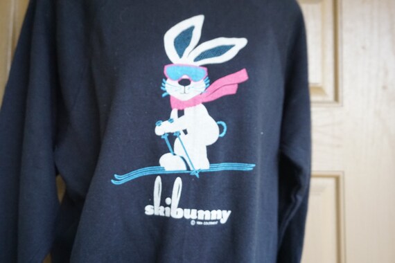 vintage skibunny 1984 sweatshirt sweater 80s 90s … - image 4