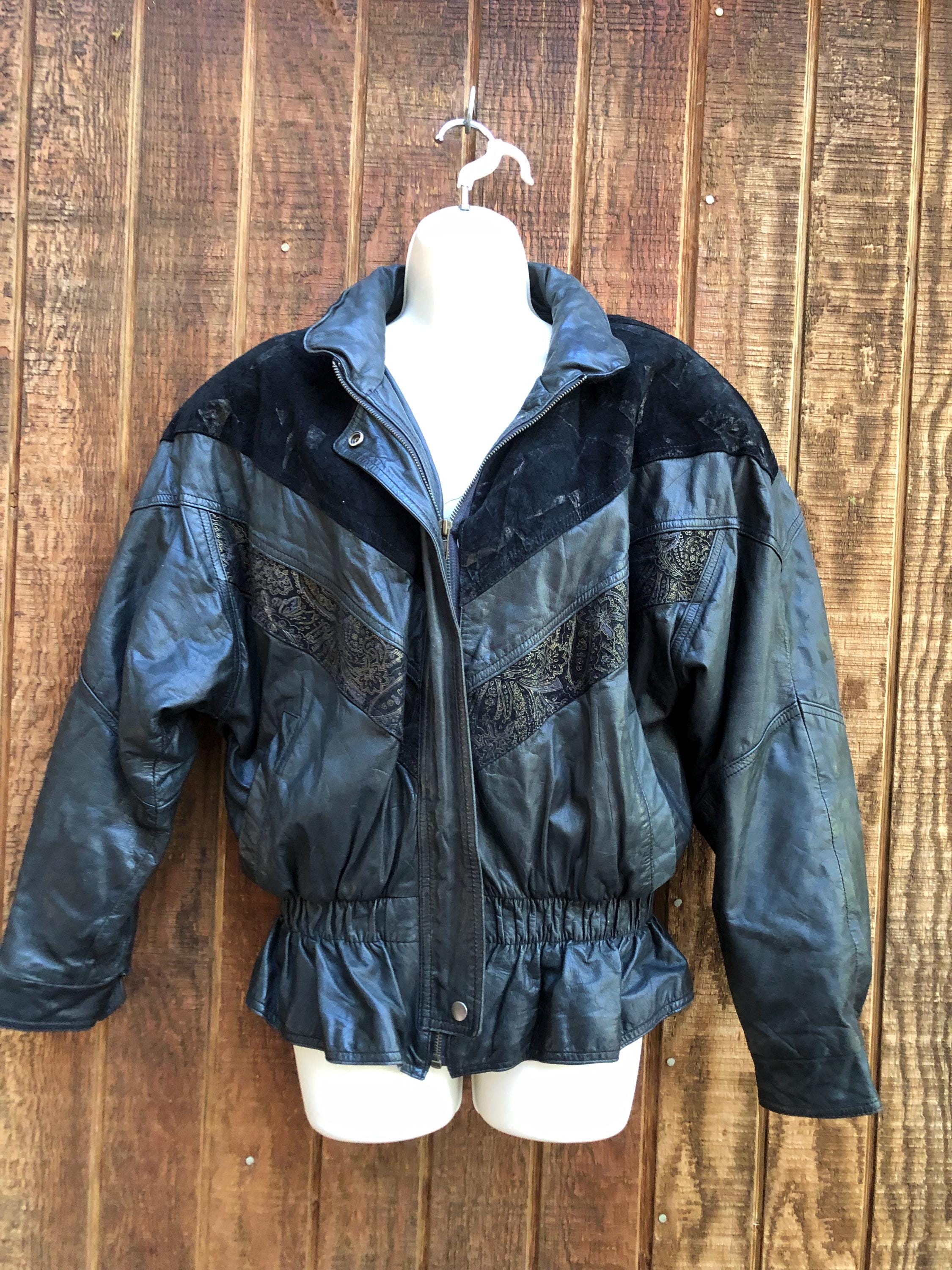 Men Short Waist Black Genuine Leather Classic Basic Bomber