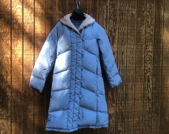 Moussy Long Padded Jacket Solid Faux Fur Hooded with Ribbon