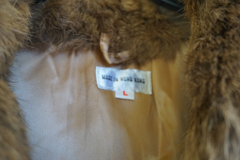 Woman's Fully Lined Soft Brown Rabbit Fur Coat 80s - Etsy