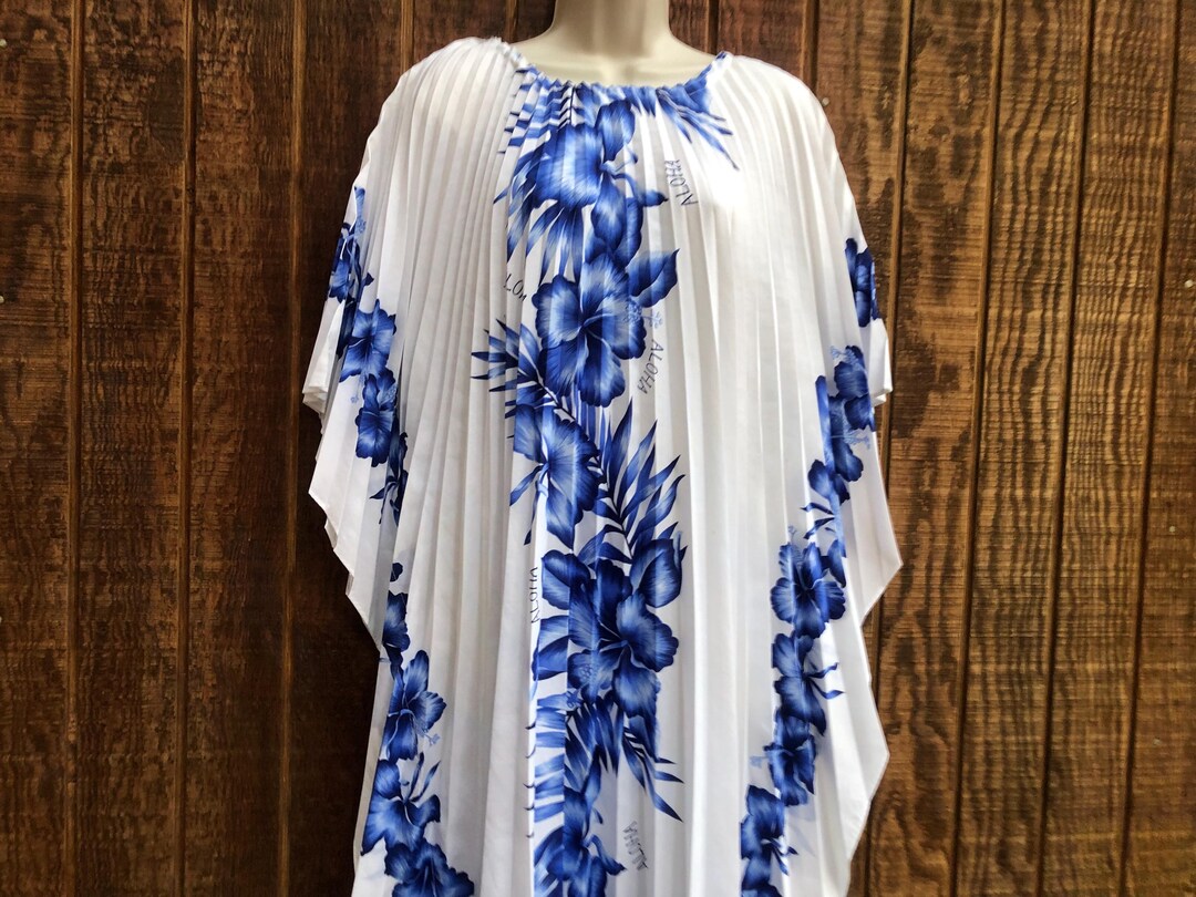 Women's One Size Fits Most Floral Hawaiian Tropical Print Maxi Dress ...