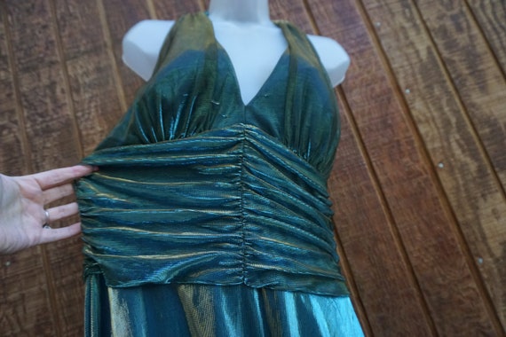 Shimmer ruched Dress 90s large 14 by Connected Ap… - image 8