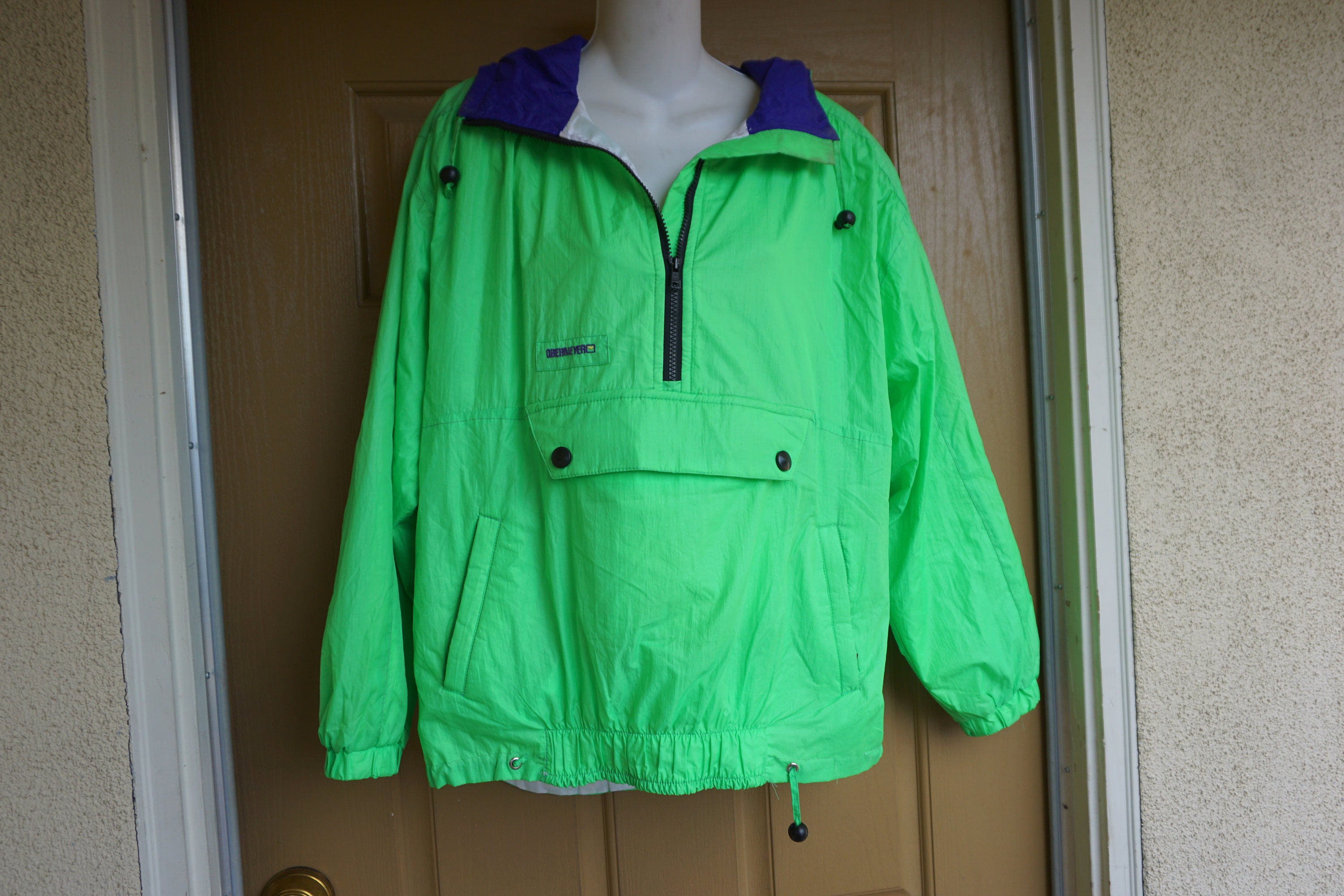 Neon Windbreaker - Etsy
