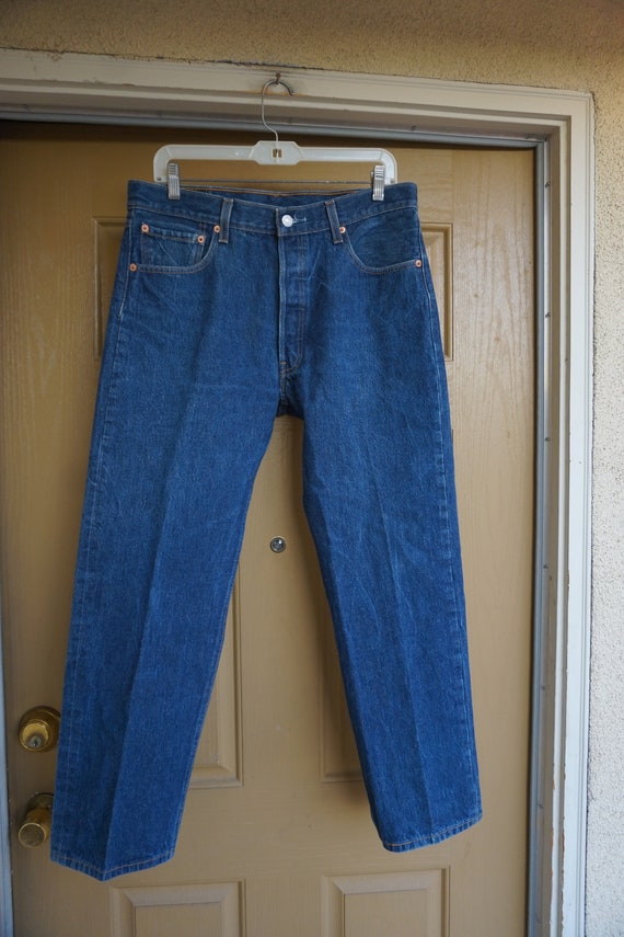 35 X 30 501's WPL 423 Levi's denim jeans size 35 … - image 3