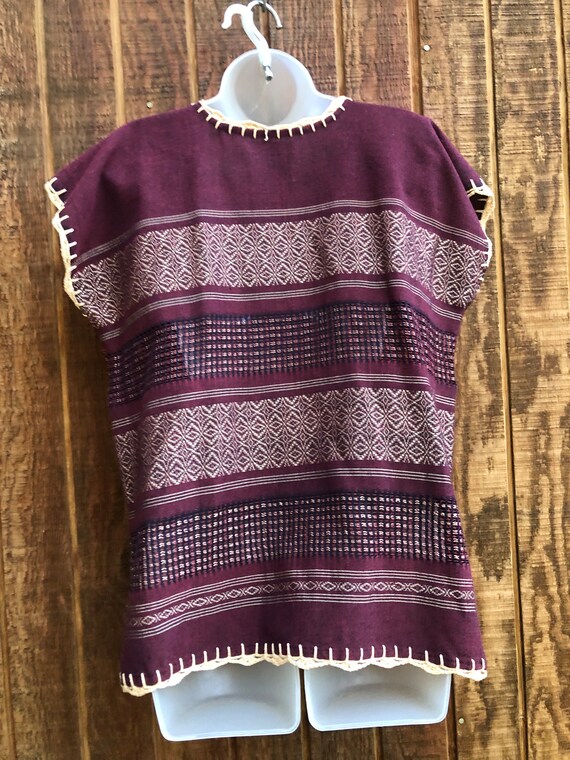 Guatemalan style thin woven shirt size large - image 4