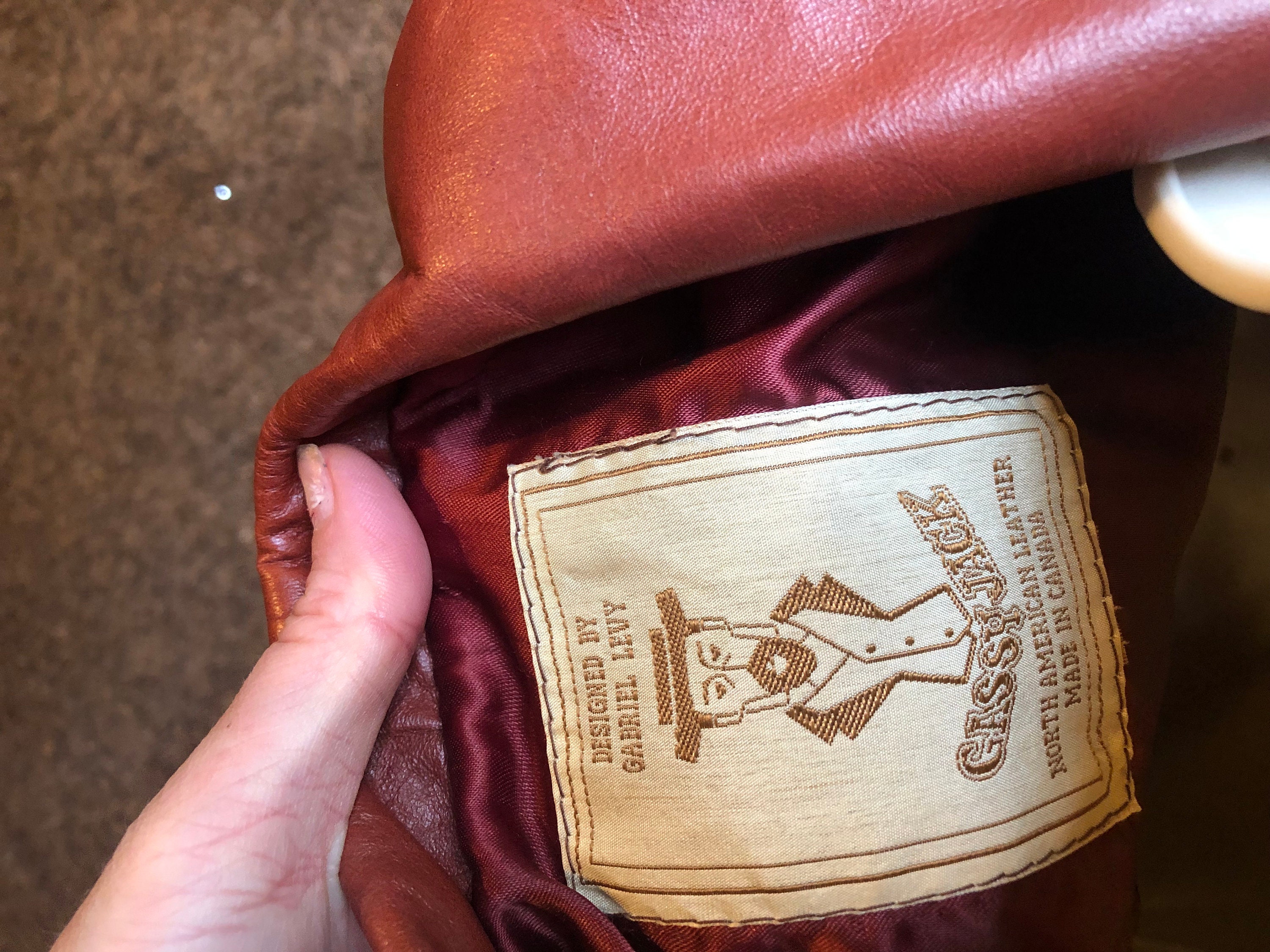 Gassy Jack Vintage 1970s Original GASSY JACK Brown Leather Coat