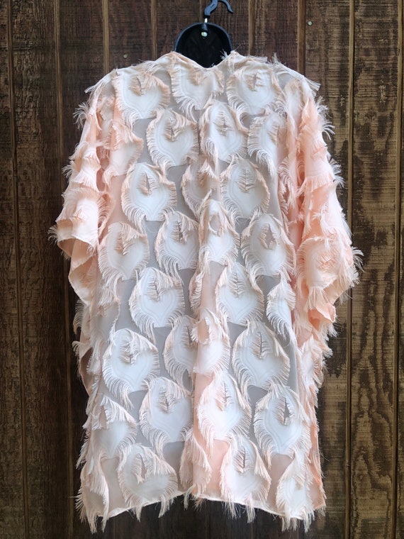 Open front lightweight jacket draped duster short… - image 7