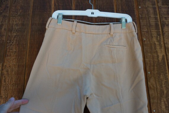 ALEXANDER MCQUEEN beige capri pants brown size 40… - image 7