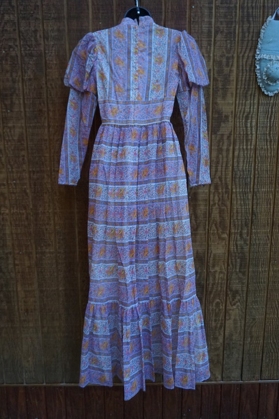 1970s vintage maxi floral dress small 70s - image 6