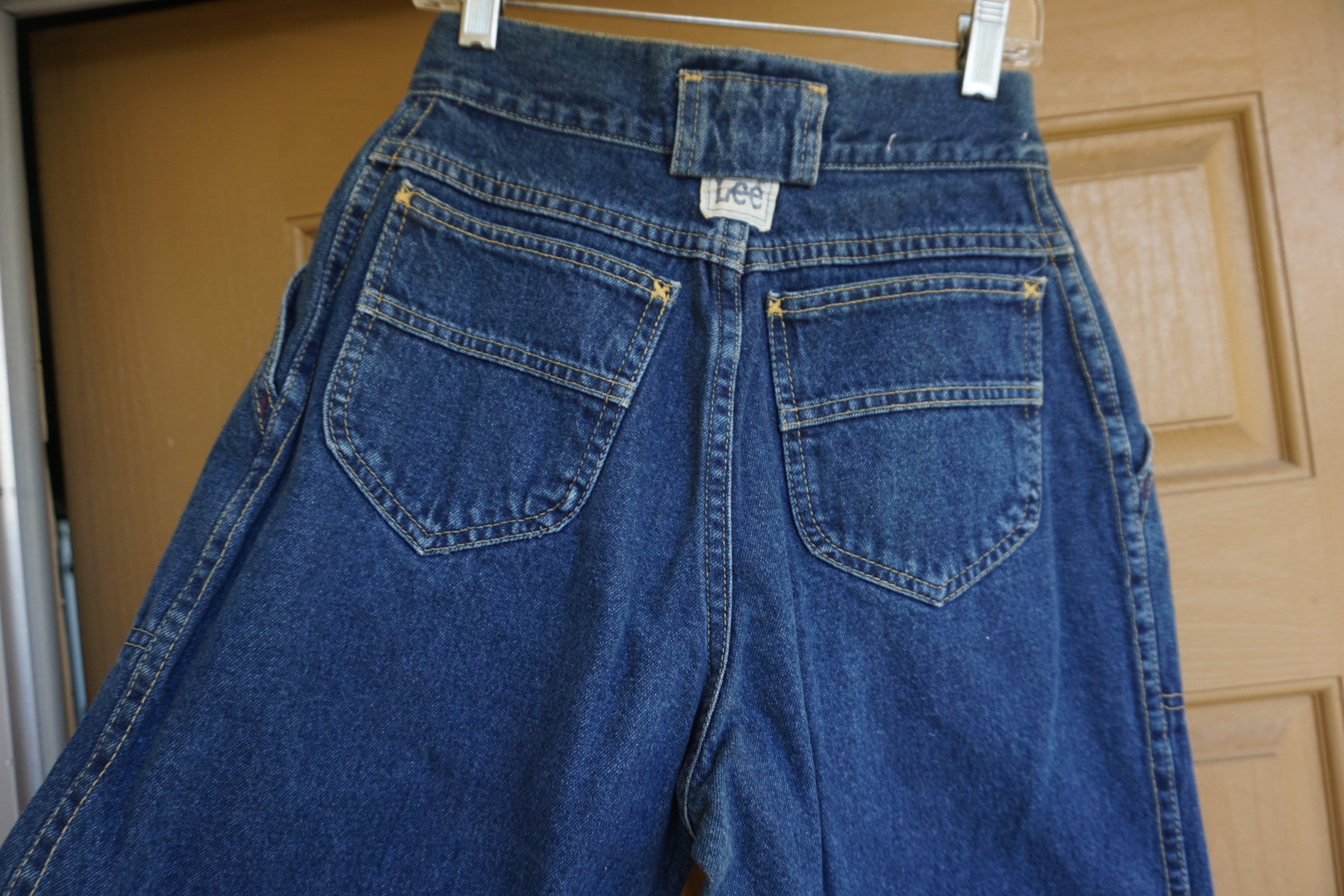 LEE vintage acid wash wash denim jean pants womens size 5 high | Etsy