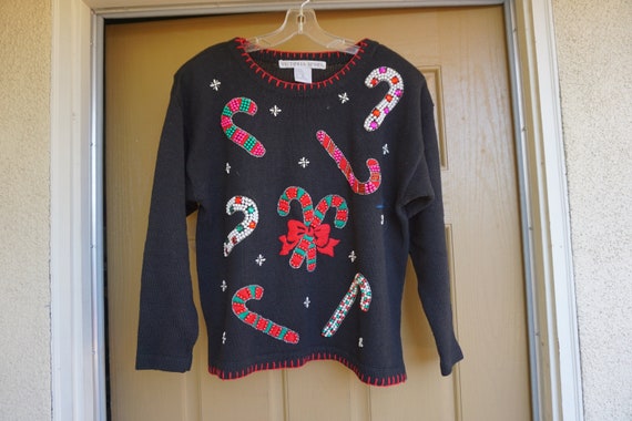Victoria Jones Vintage ugly Christmas sweater tree