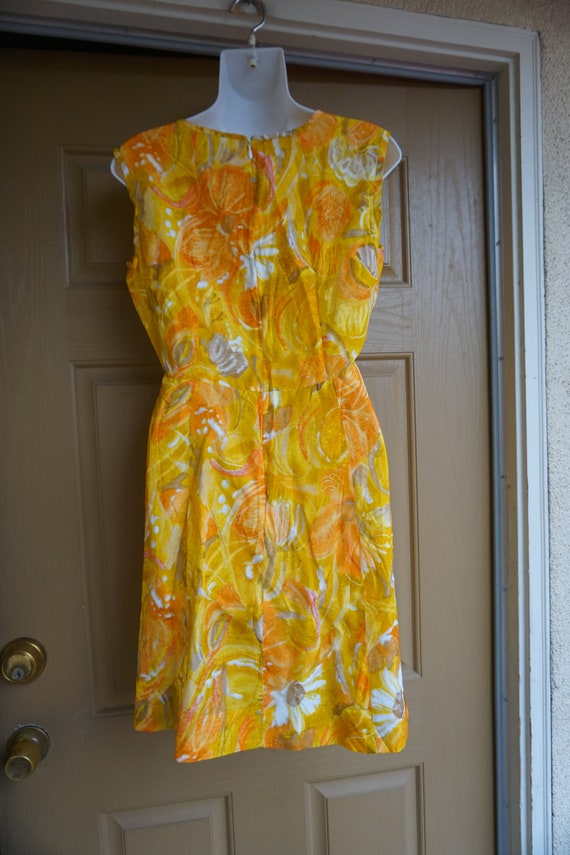 Vintage 1960s dress mid century size M Medium - image 7