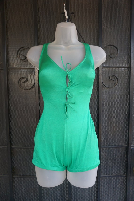 1960s one piece bathing suit swim wear size 12 me… - image 2