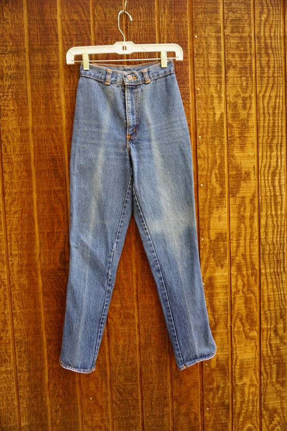 CHIC jeans acid wash jeans / high waisted jeans s… - image 2