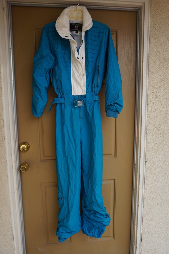 Ski suit size small vintage 1980s pants jacket coa