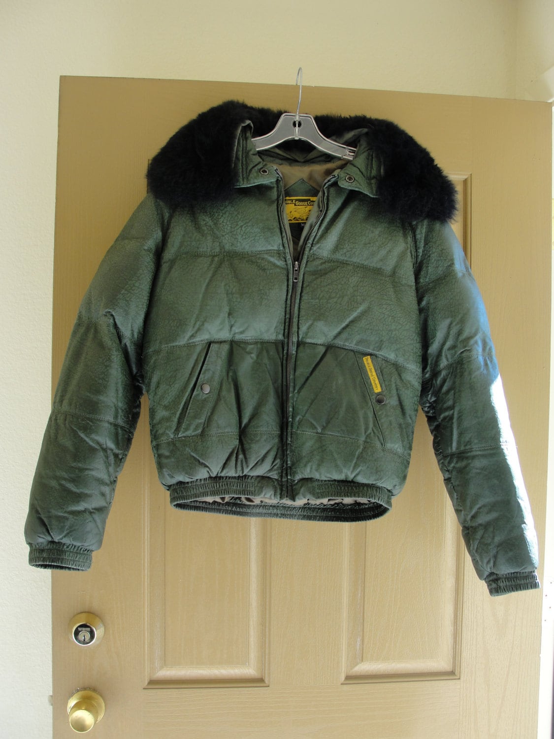 Double goose country leather jacket outlet