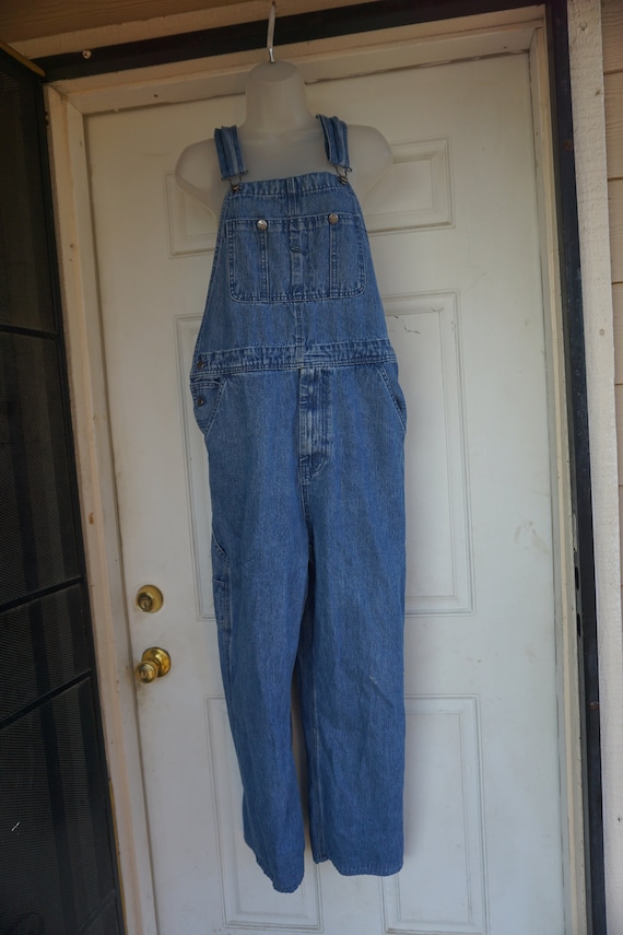 Craftsman Vintage blue denim overalls size 34 X 32