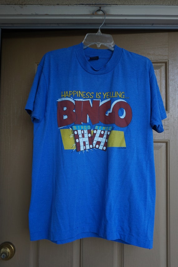 Vintage BINGO Large Tshirt 90s 1990s