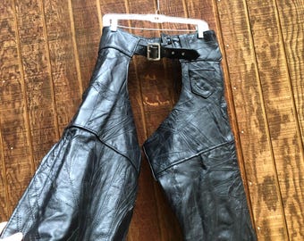 DAMAGED - DISTRESSED Vintage Black Leather Motorcycle DAMAGED - DISTRESSED Vintage Black Leather Motorcycle
