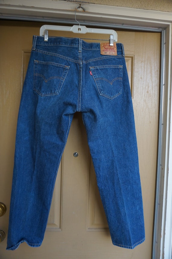 35 X 30 501's WPL 423 Levi's denim jeans size 35 … - image 6