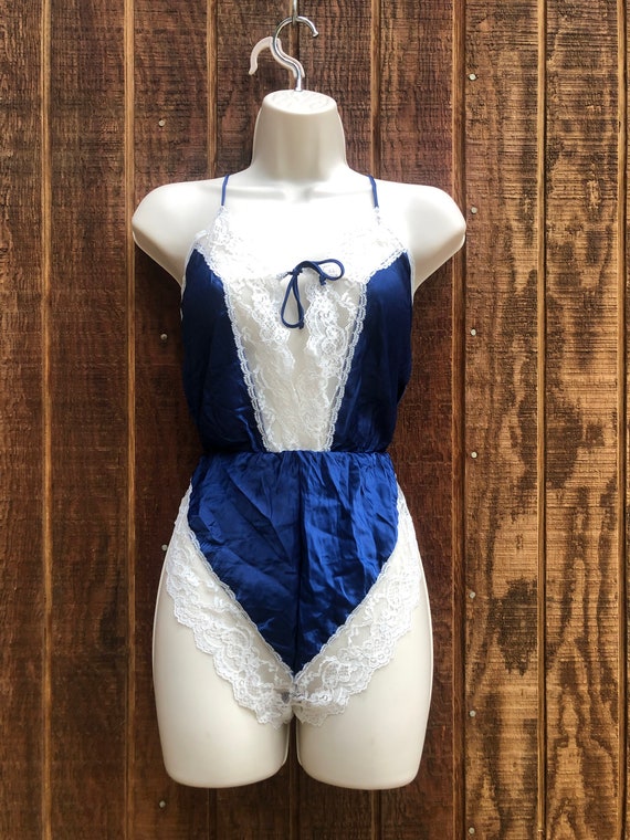 Blue Teddy by Ms. Leslee lingerie Size medium