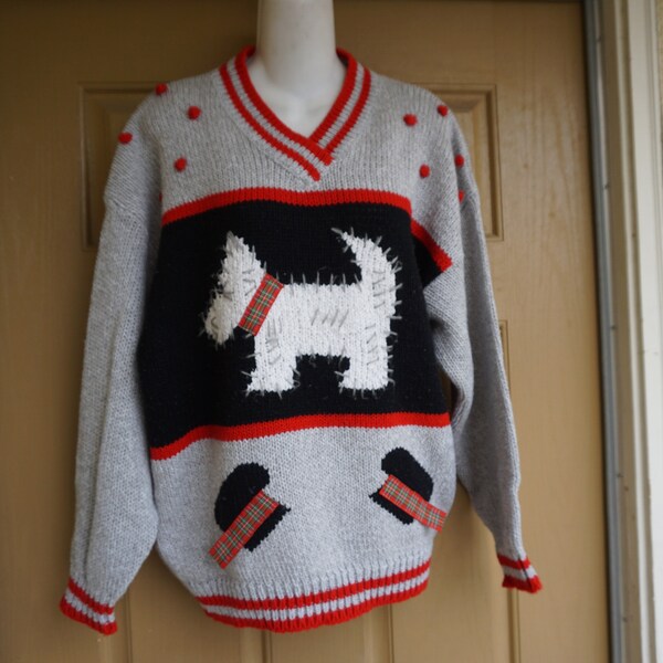 Scottie Dog Sweater Etsy