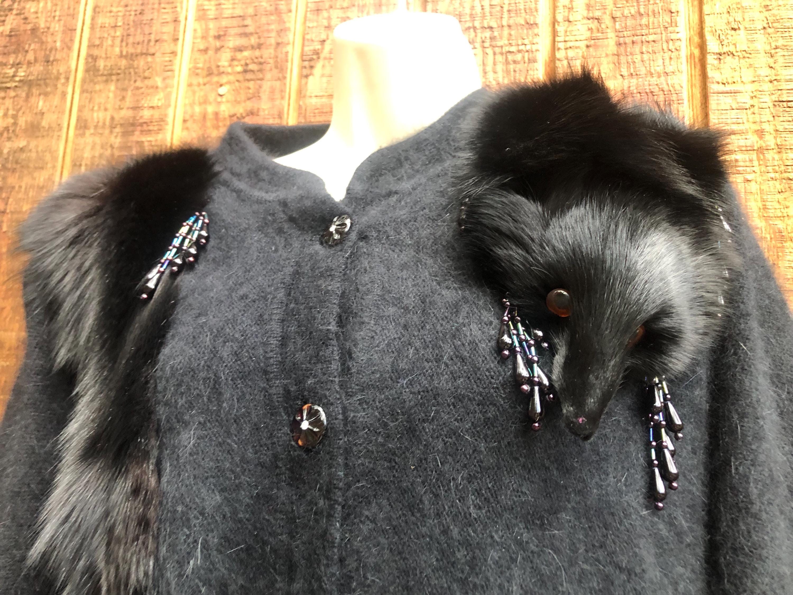 Knit Mink Fur Jacket - Etsy Knit Mink Fur Jacket - Etsy