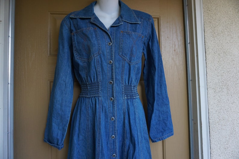 Karen Alexander 80s 90s Denim Jean Dress Size 4 Small S 1980s | Etsy